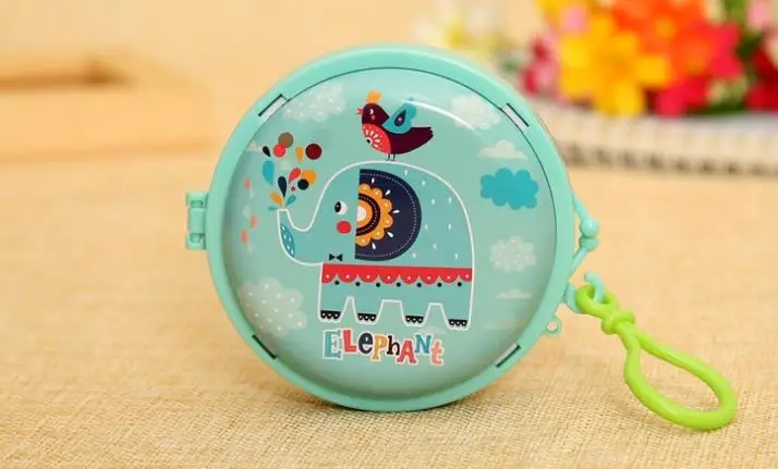 Cartoon crocodile Round Coin Bag Farm Animals Organizer Holder Case Gift Wrap kids Birthday Party Favor
