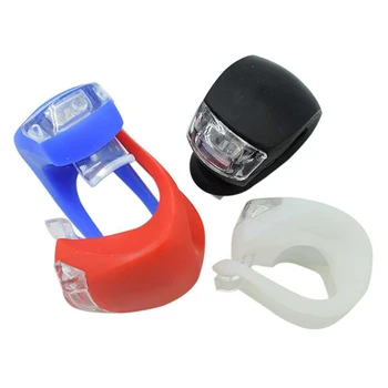 

Bicycle Light, silicone flashlight, waterproof LED flashlight, 2 diode, 3 modes