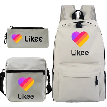 

Likee Live Backpack for Boys and Girls Student School Bags Kids Travel Backpacks with Shoulder Bag Pencil Bag