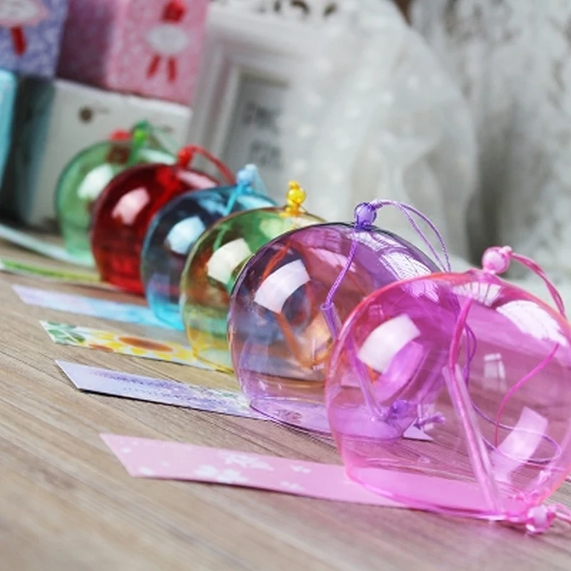 Colorful Glass Wind Chime Handmade Crafts Creative Scene Layout Blank DIY Bookmark