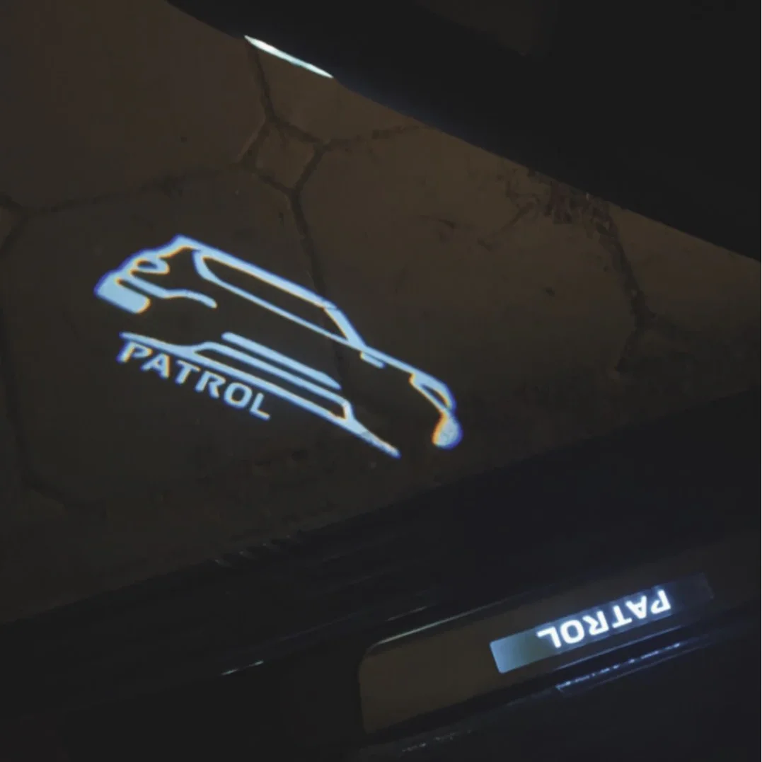 LED Door Projector Shadow Ghost Light Lamp For Nissan Patrol Y62 2013-2021 Accessories