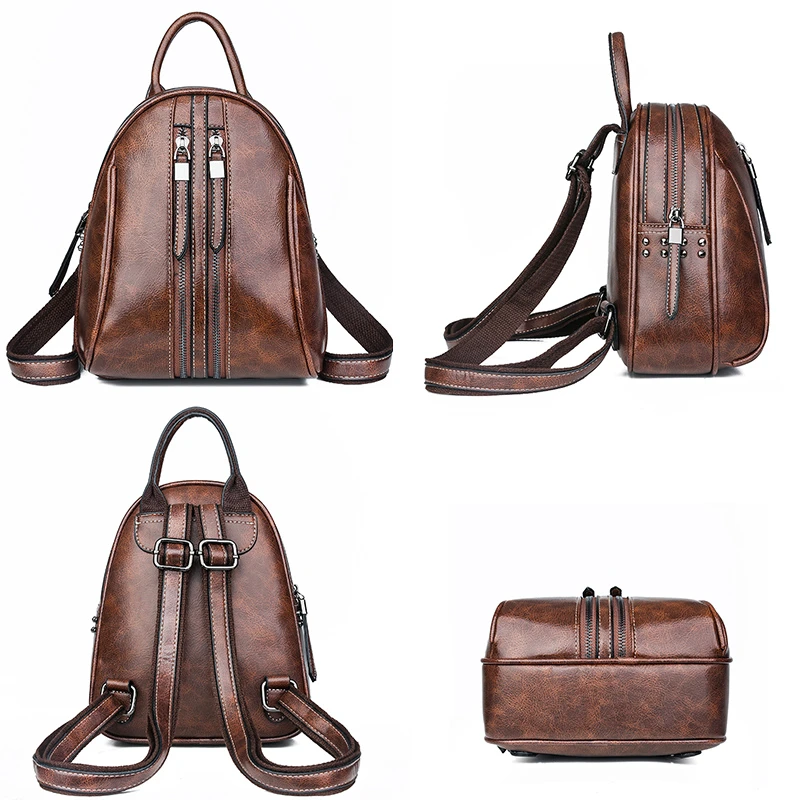 Дизайнерский рюкзак мини для женщин, винтажные кожаные рюкзаки для школы, подростков, девочек, рюкзак для путешествий, высокое качество, mochilas mujer