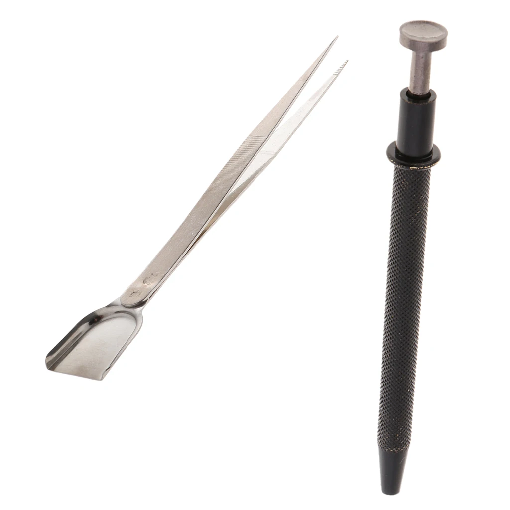Алмазный пинцет набор-4 зубец Алмазный драгоценный камень Пинцет части бусины Пикап Держатель инструмента с столовый набор
