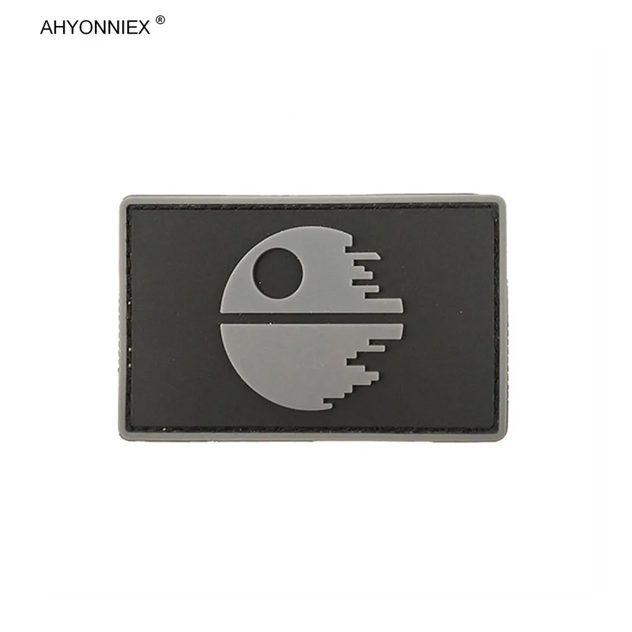 AHYONNIEX 1 PC Soft PVC Material Bird Armband Patch Hook And Loop 3D Badge Military Tactical Flag Stickers DIY