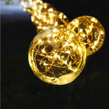 Грунтовый светильник на открытом воздухе с солнечной батареей в форме шара IP68 Водонепроницаемая светодиодная лампа для сада, патио, газона, двора, тропинки, боковины