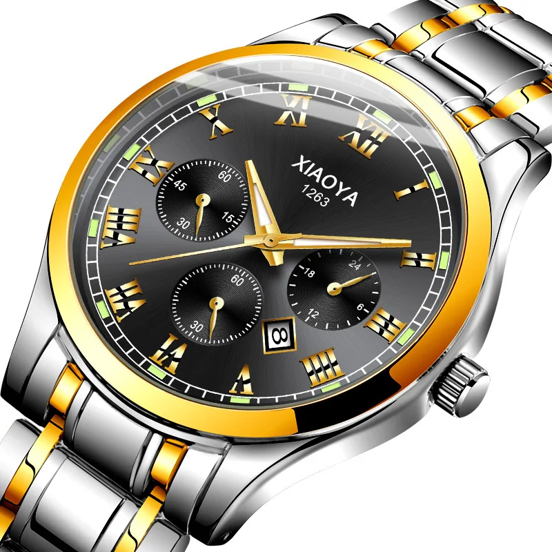 2020 новые модные кварцевые мужские часы из нержавеющей стали наручные