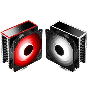 

Jonsbo CR-601 CPU Radiator Cooler Heatsink Fan Heat Pipe PMW LED Light Hydraulic Bearing Temperature Control for Intel/AMD