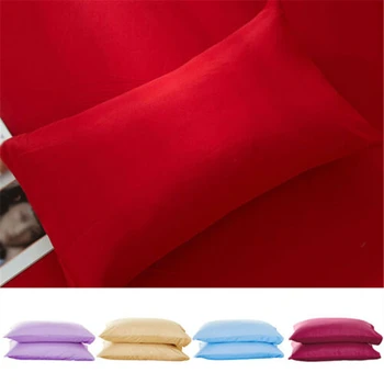 

Polyester Pillowcase Pillow Case Cover King Queen Standard Smooth Cushion Cover