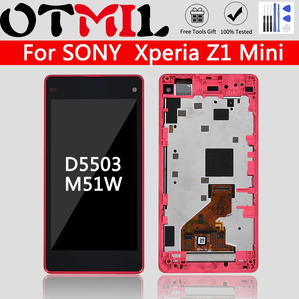 Оригинальный ЖК-дисплей 4 3 дюйма для Sony Xperia Z1 Mini Compact D5503 M51W дигитайзер сенсорного