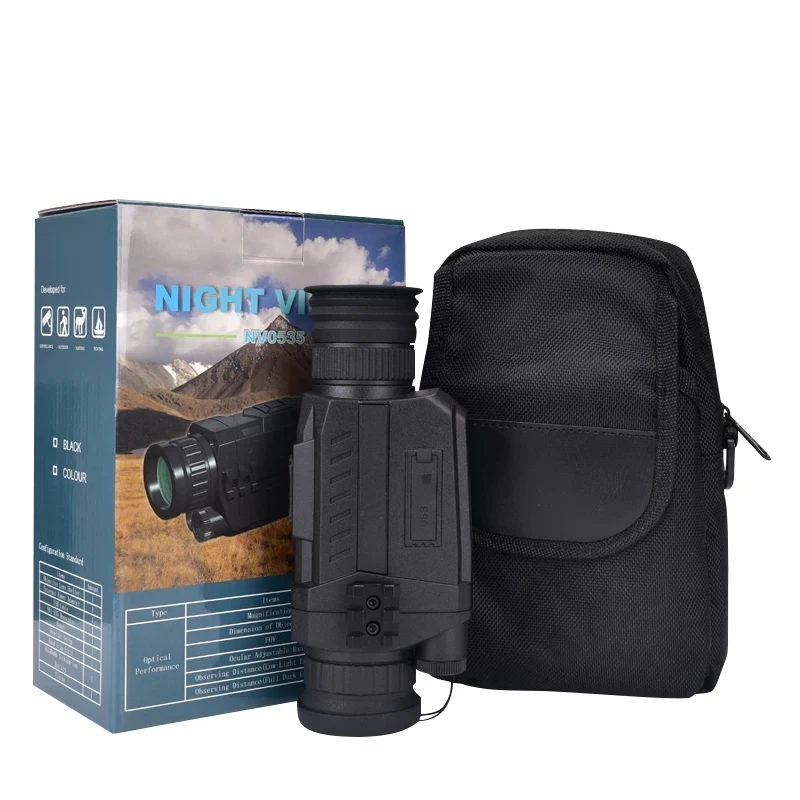 

NV535 Digital Night Vision Monoculars 200m full dark DVR NIght Vision Scope 5X Optical Magnification Photo Video Hunting Cameras