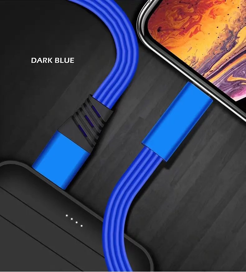 blue 4A быстрое зарядное устройство кабель Repairable USB синхронизация данных зарядный шнур 1,5 м ремонт рециркуляция переработанный зарядный адаптер Шнур для IOS TypeC - Цвет: blue