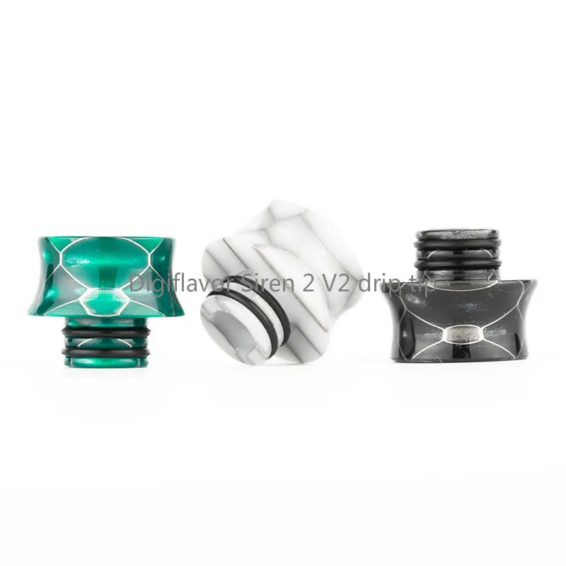 SKRR S Mini/Digiflavor Siren 2 V2 капельный наконечник с широким отверстием Epoxy Cobra Recurve 510 замена