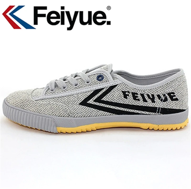 Feiyue/Классическая обувь для боевых искусств; обувь для кунг-фу; удобная парусиновая обувь; мужские кроссовки; мужские теннисные кроссовки; Мужская обувь серого цвета с низким вырезом