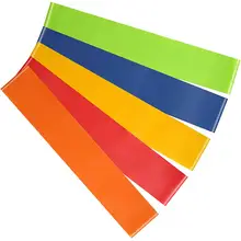 5 шт. Эспандеры из натурального латекса для фитнеса эластичный тренировочный Эспандер для йоги содержит 5 различных эластичных лент