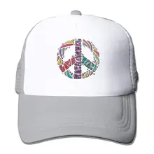 Peace, Love& Rock'n Roll1, унисекс, регулируемая бейсболка на ремне, Кепка-Дальнобойщик, сетчатая Кепка, Солнцезащитная бейсболка в сеточку, черный цвет