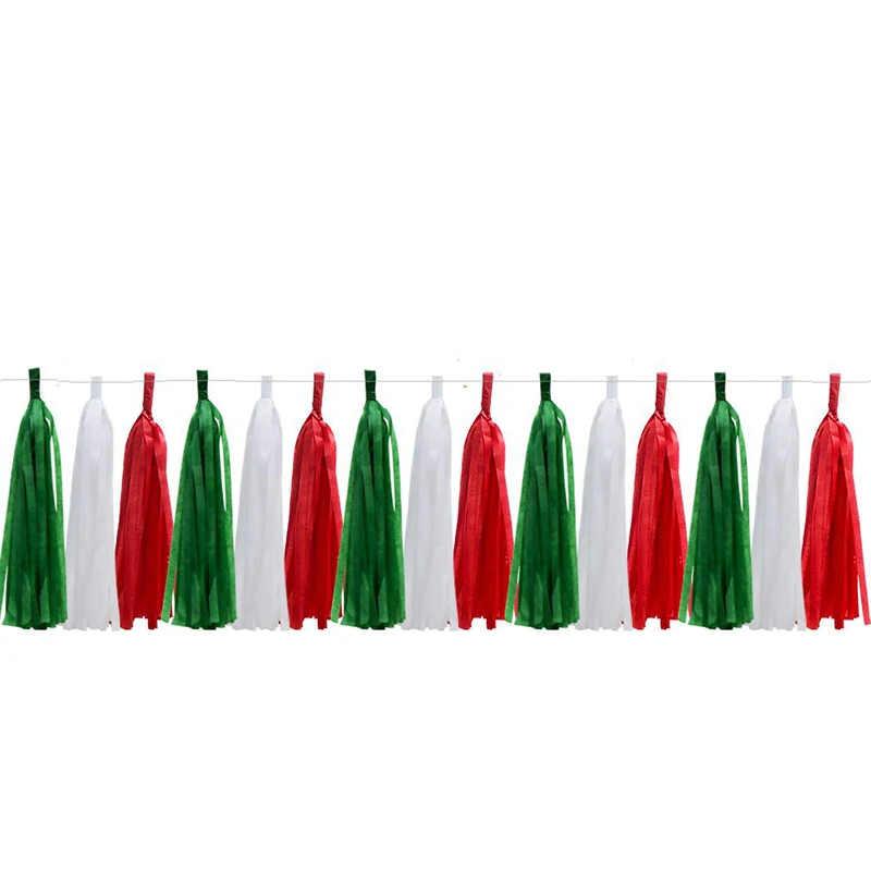 15 sheets tassels Рождественские украшения из фольги воздушный шар Санта Клаус Снеговик воздушный шар в форме дерева на Рождество год вечерние воздушные шары набор для украшения питания - Цвет: 15 sheets tassels