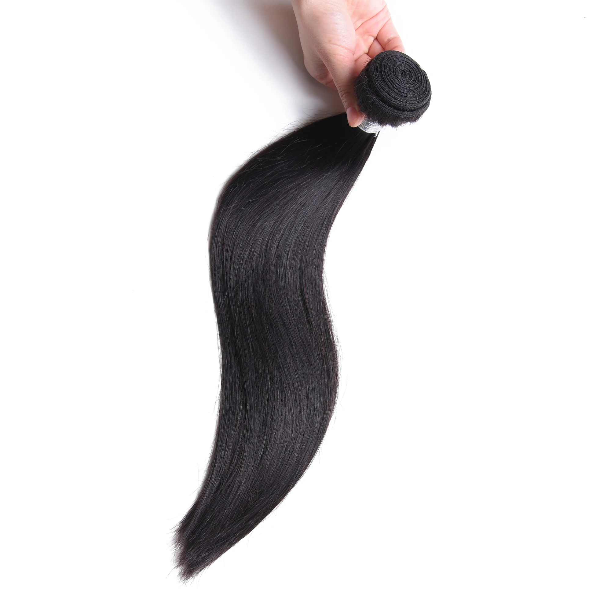 Miss Rola Hair Non-Remy прямые малайзийские волосы плетение пучков человеческих волос 3 пучка с 4*4 закрытие натуральный цвет 8-26 дюймов
