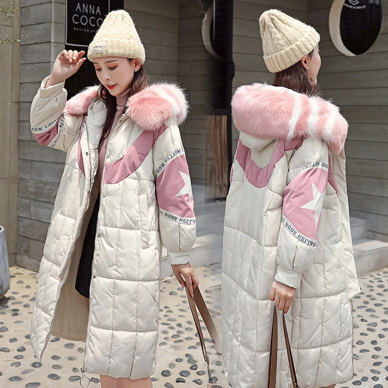 

Cotton Overcoat Female Winter 2019 New Style Junior High School Students Korean-style Mid-length Thick Cotton-padded Jacket down