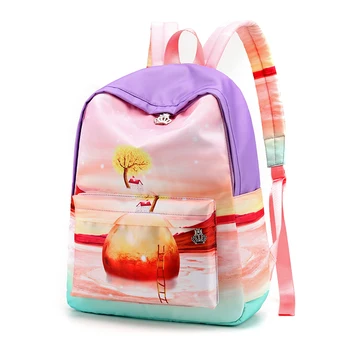 

Fashion Women Backpack Waterproof Canvas Travel Backpack Female School Bag For Teenagers Girl Shoulder Bag Bagpack Rucksack