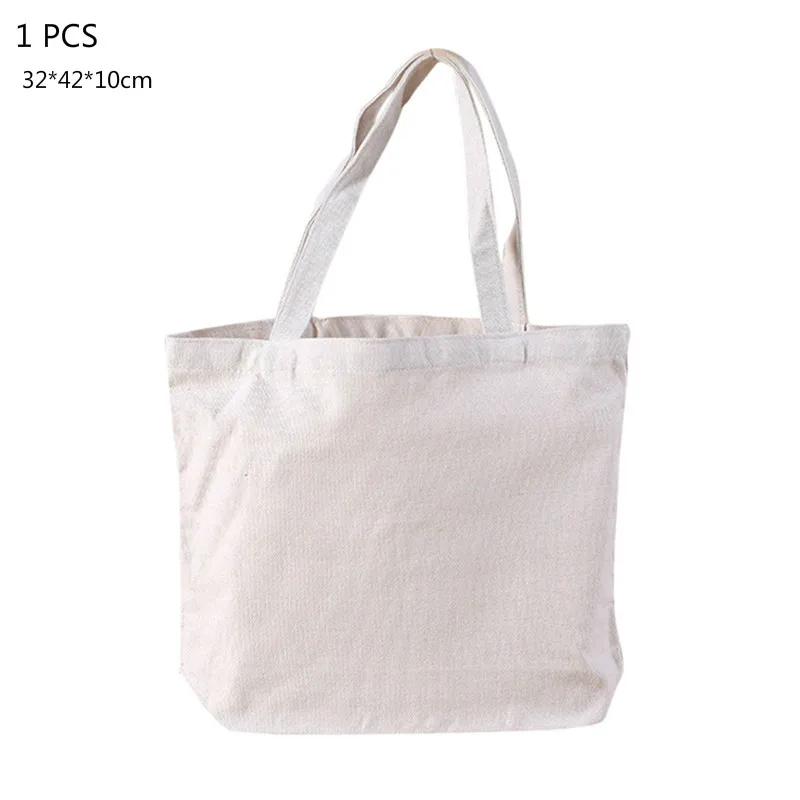 style 4 1PCS Новые женские сумки для покупок, холщовые сумки для продуктов, повседневные одноцветные сумки для покупок, переносные сумочки, перерабатываемые мешки, 1/2 шт - Цвет: style 4 1PCS