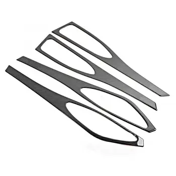 

Interior Mouldings 4pcs Carbon Fiber Car Interior Decoration Door Cover Trim Fits for Alfa Romeo Giulia 17-19 car sticker