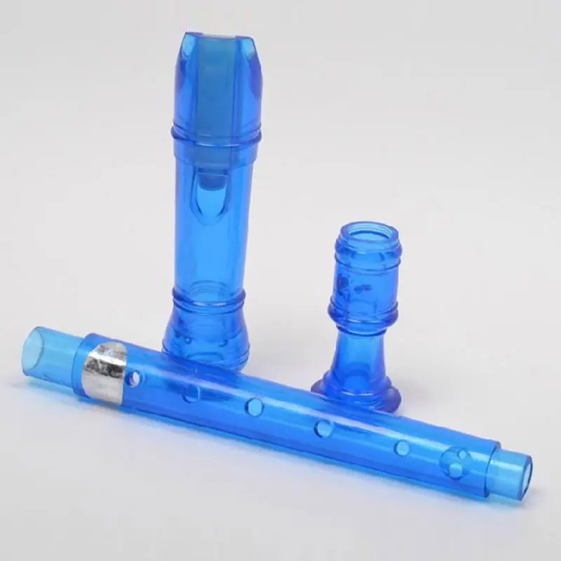 Translucent Soprano Descant Recorder 8-hole Clarinet Instrument Students School