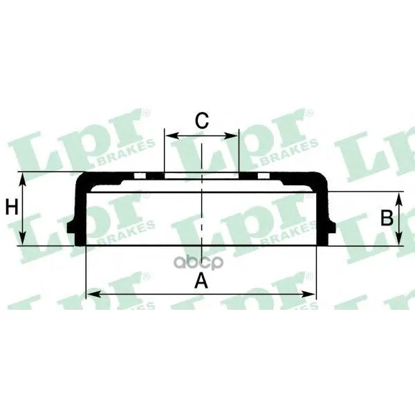 Барабан Тормозной Toyota Rav4 I/Ii 94-05 Lpr 7d0364 Lpr арт. 7D0364