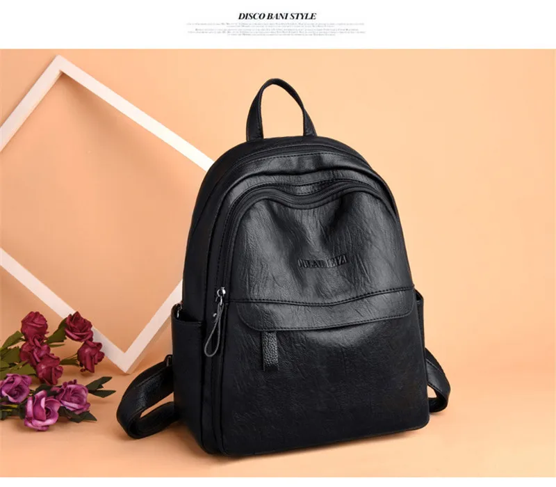 stylish backpacks for laptops 100% Genuine Leather Women Backpack Female Casual Multifunction School Bag Designer Shoulder Bag Women Travel Backpack mochila classy backpack