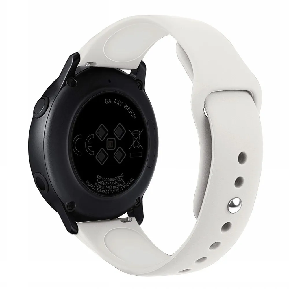 20 мм силиконовый ремешок для часов samsung Galaxy Watch Active 42 мм gear S2 Sport замена Браслет ремешок для SM-R500 SM-R810