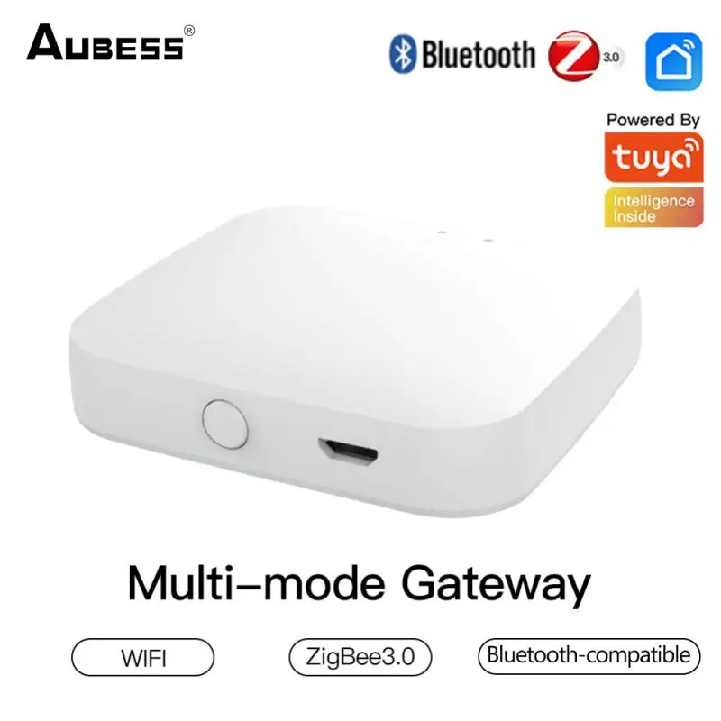 Сетевой Шлюз Aubess Tuya многорежимный хаб с поддержкой Wi-Fi Bluetooth для умного дома |