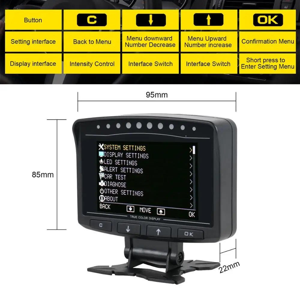 AUTOOL-X60 X50 Pro 자동차 컴퓨터 HUD 헤드 업 디스플레이, OBD2 오류 감지 연료 압력 디스플레이 속도계 전압계 온도
