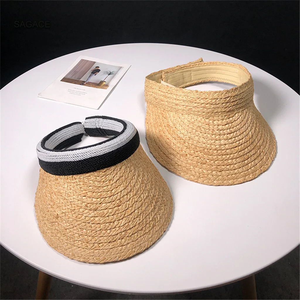 Шляпа SAGACE Соломенная женская с широкими полями модная Панама от солнца в