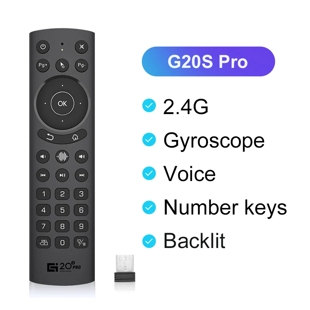 VONTAR Pro Voice Remote Control: Wireless Air Mouse with IR Learning & Gyroscope