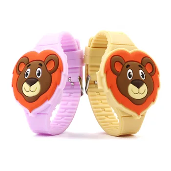 

Cartoon Children Watches Kids Cute Cartoon Lion Electronic Watch Boys and Girls Silicone Strap Wrist Watches Toy Gifts C131