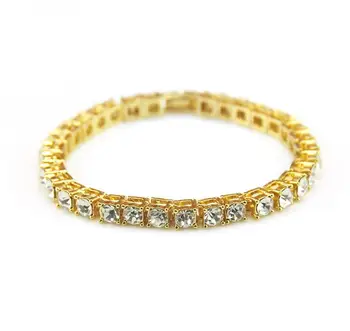 

New rin accessories hip-hop single-row drill Bracelet men's fashion jewelry