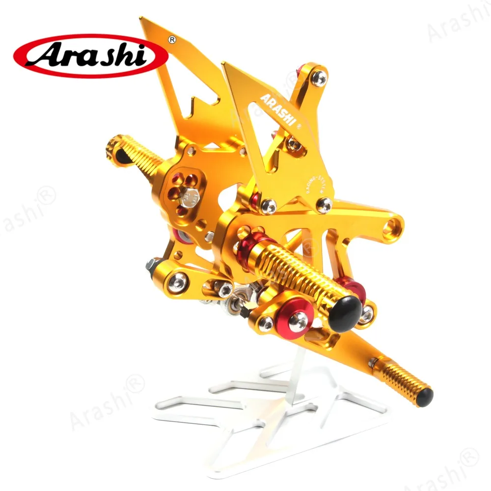 Arashi 1 Набор для APRILIA RSV4 фабрика APRC ABS 2013- CNC Регулируемые подножки подножка мотоциклиста подставка для ног мотоцикла