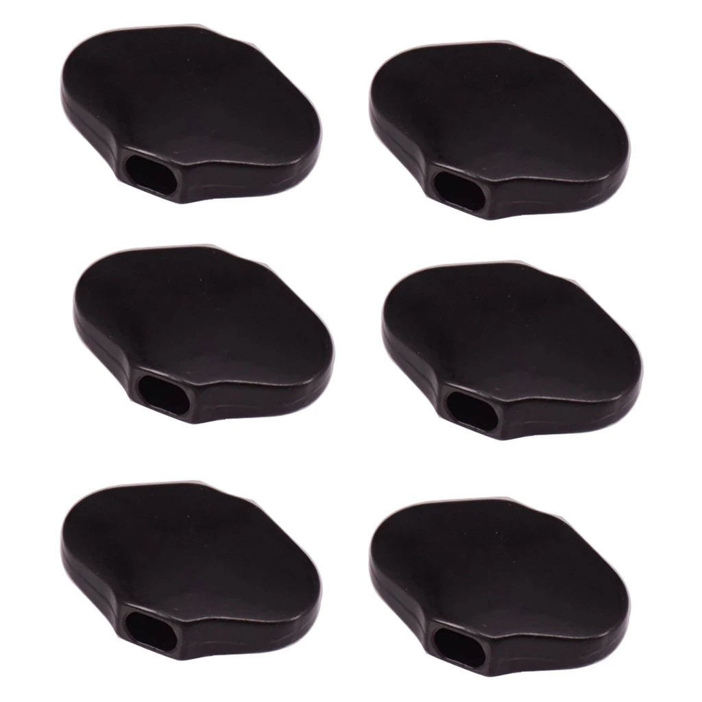 6 Pcs Black Guitar Tuning Pegs Buttons Machine Heads Knobs with Screws Kit for Acoustic Electric Guitars with Screws