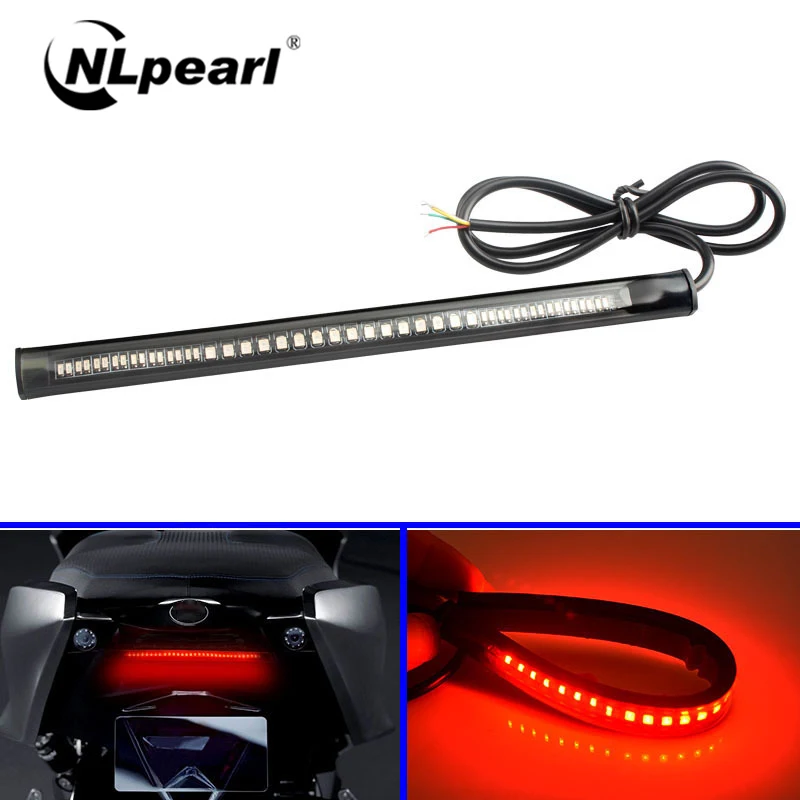 Nlpearl 1x Автомобильный светильник сборки 48SMD тормозной мотоцикл Led линейный 12V