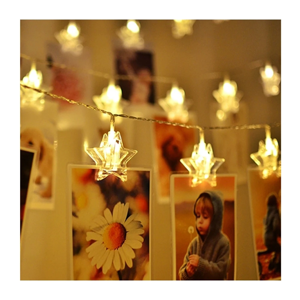 

With Clip Star Shaped Light String/Remote Control USB Models/XMAS Decor/PVC/Festival Atmosphere Scene Arrangement