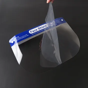 

50 Pcs Transparent PVC Head-mounted All-around Adjustable Mask Anti-dust Anti-splash UV-proof Sand-proof Full Face Protection