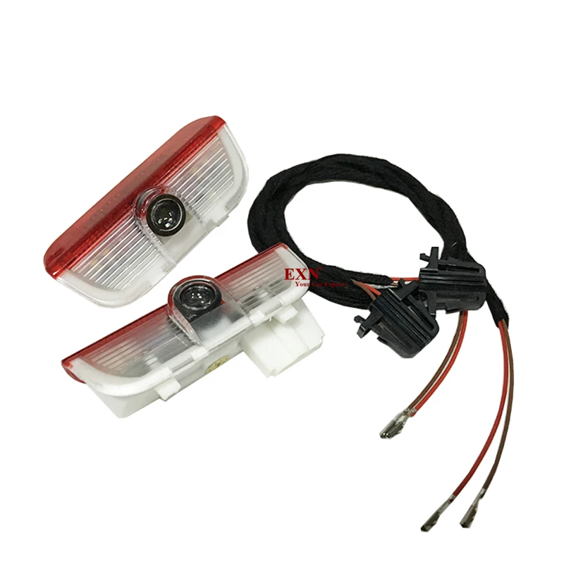 2x для VW Golf 5 6 7 Passat B6 B7 CC Jetta MK5 MK6 MK7 Tiguan Scirocco EOS Sharan MAGOTAN 3D светодиодный Автомобильный Дверной логотип огни