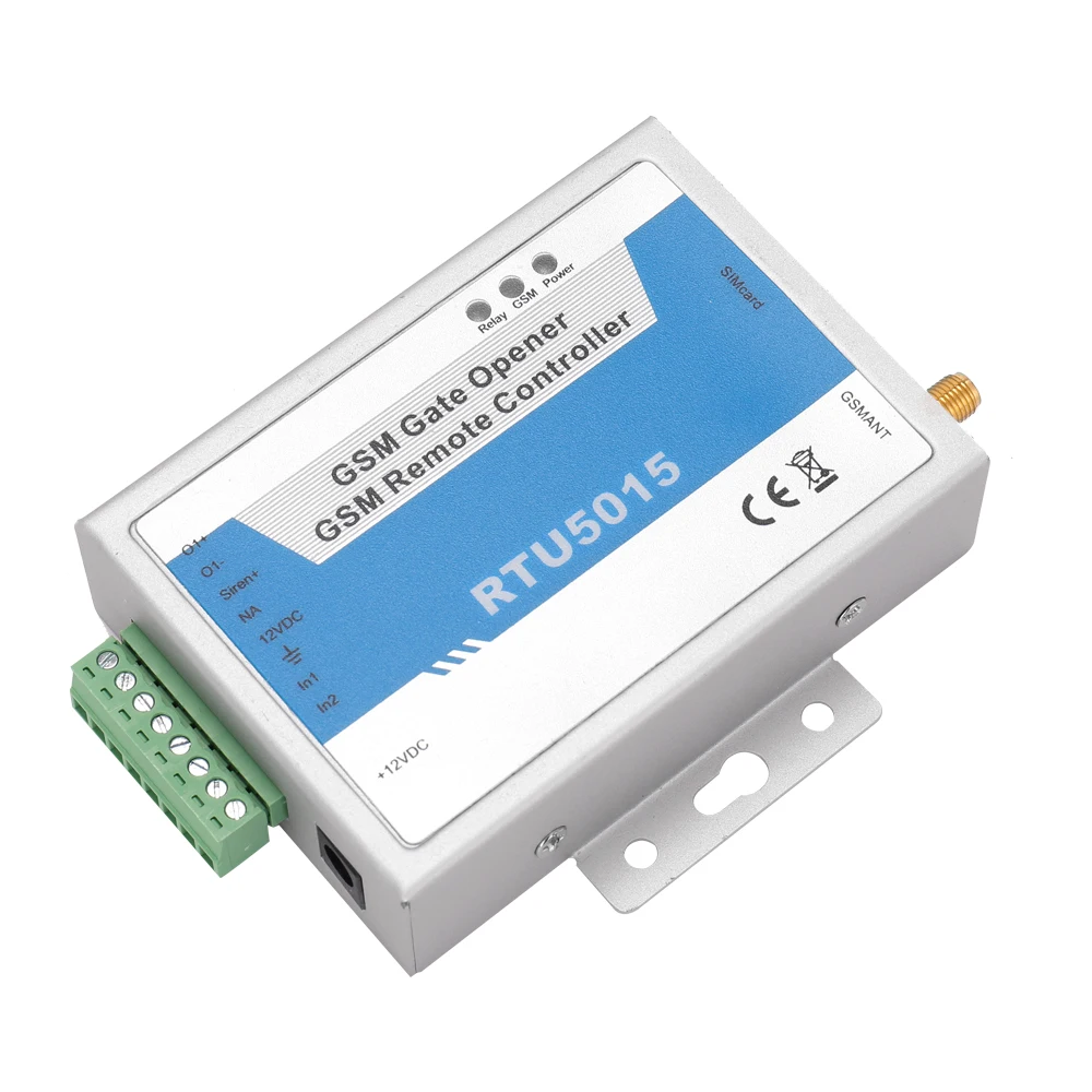 

RTU5015 GSM Gate Opener Relay Switch Remote Controller Wireless Door Opener with Antenna By Free Call For controlling gates