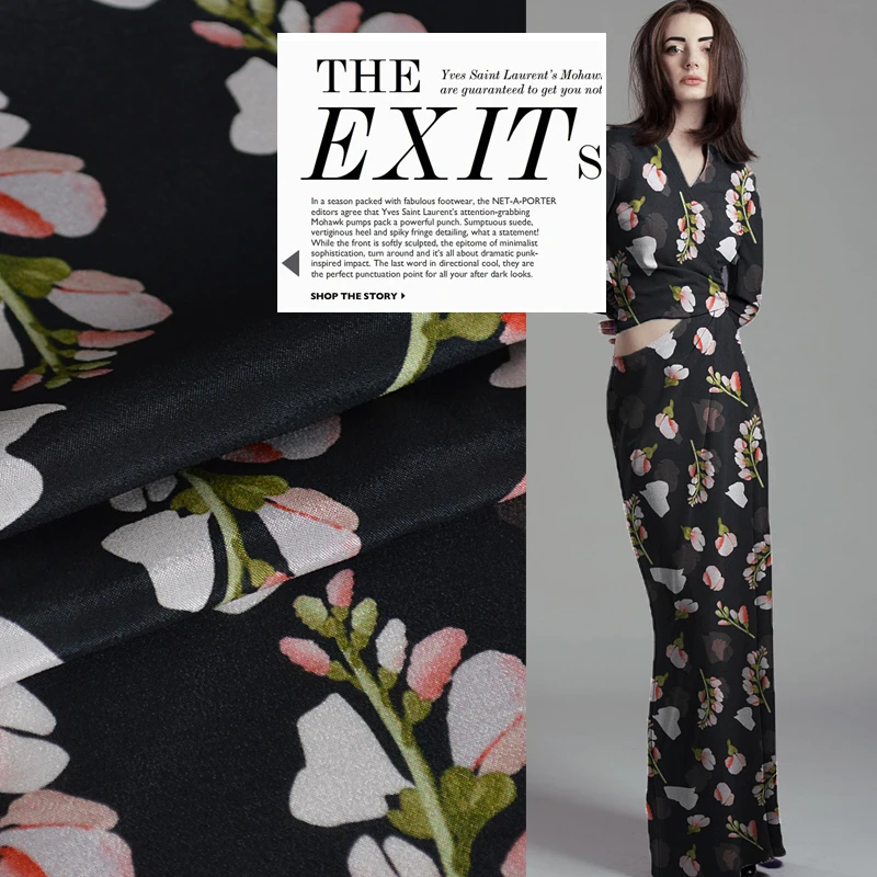 

New Silk Crepe de Chine in Summer Special Price for Silk Breathable Printed Dresses, Shirts and Dresses in Summer fabrics