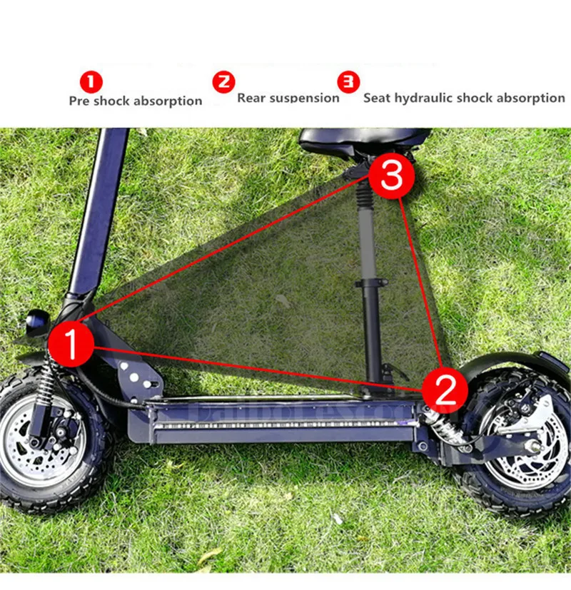 Daibot Adult Electric Bicycle Electric Scooters 11 inch Brushless Motor 1000W 48V Adult Powerful Electric Scooter With Seat      (28)