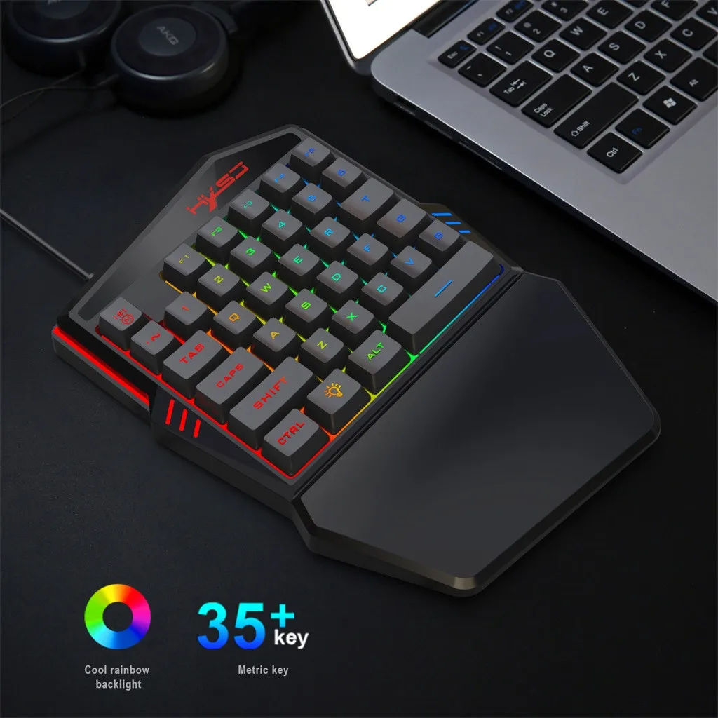 Gaming keyboard and Mouse Wired backlight mechanical feeling keyboard Gamer kit Silent 3200DPI Gaming Mouse Set for PC Laptop