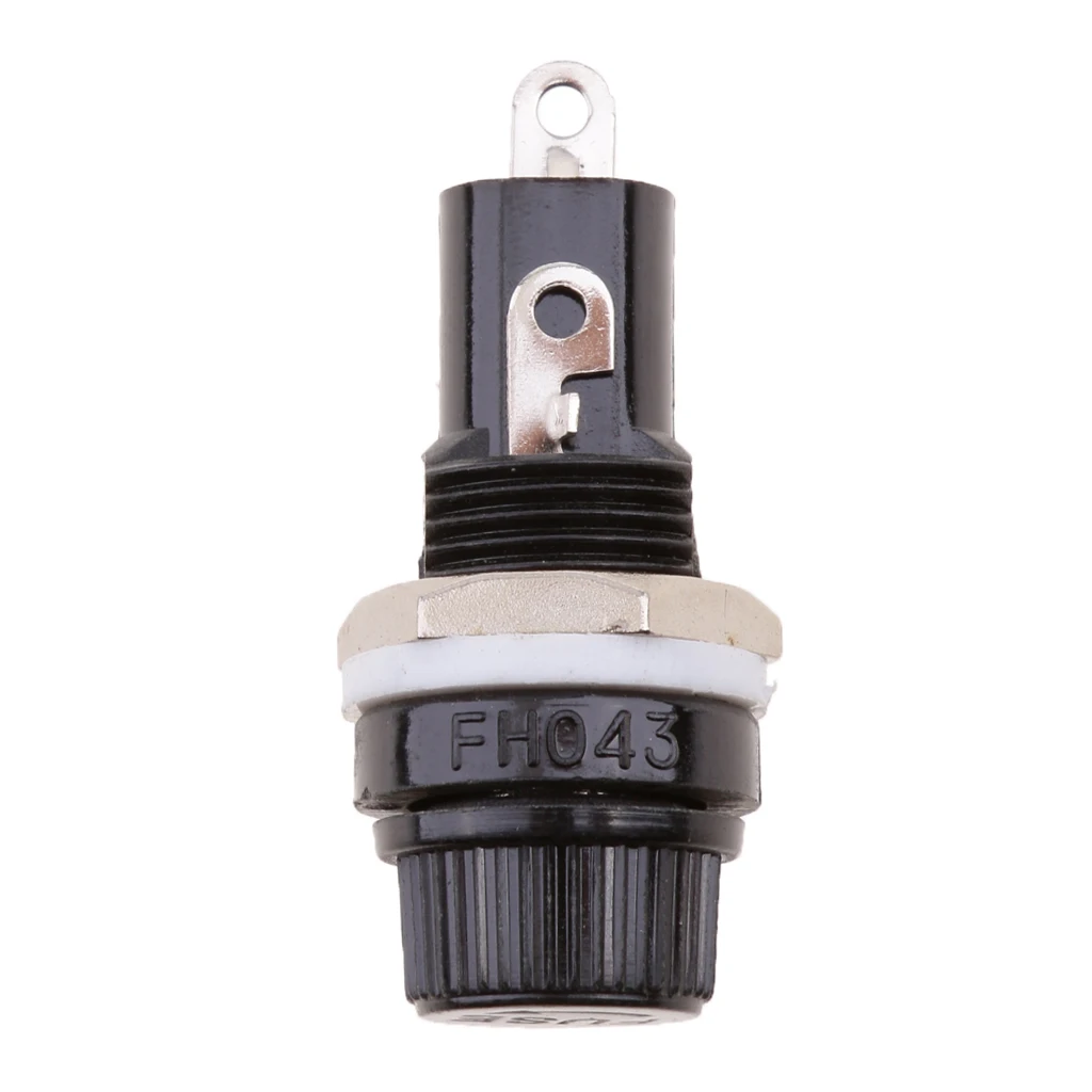 5pcs Radio Auto Stereo Electrical Panel Mounted Fuse Holder for 5X20mm Fuse