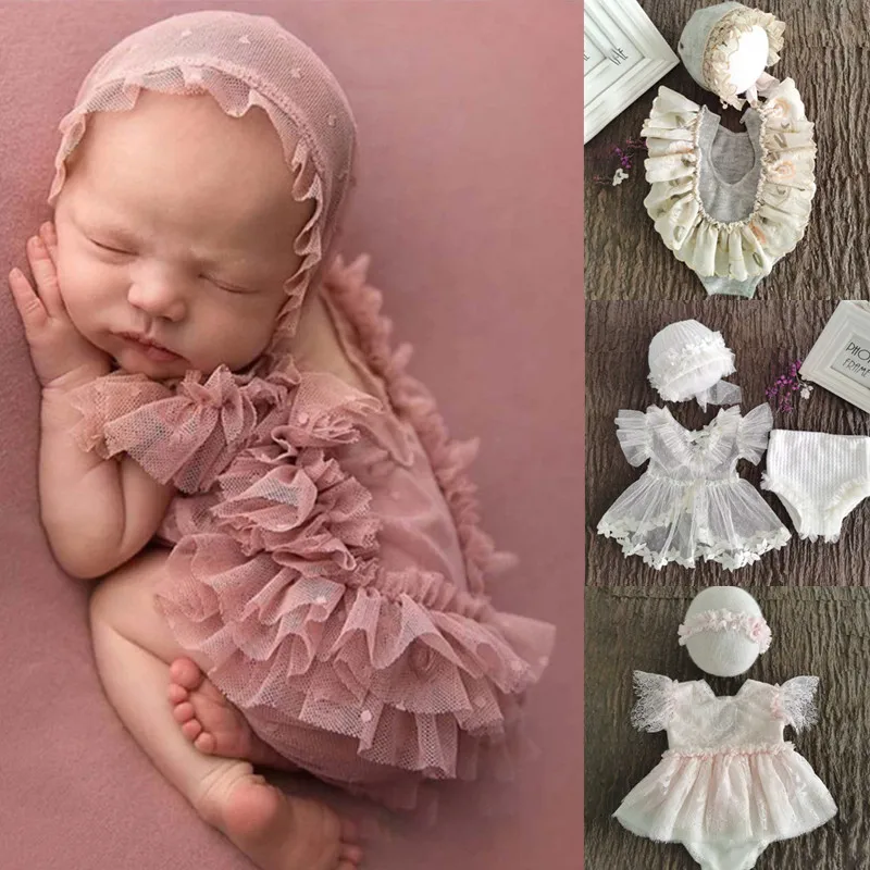 Newborn Baby Girl dentelle Ange Body Photo Props Photography costumes 