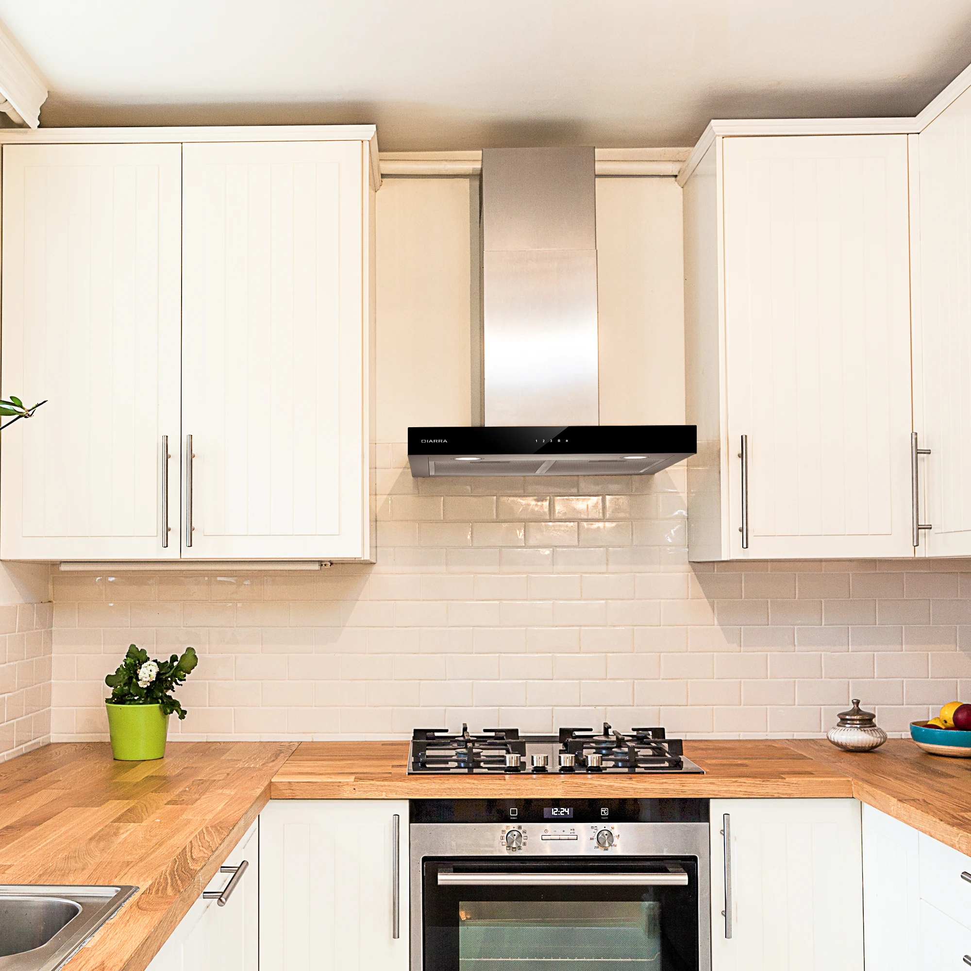 wall mounted recirculating cooker hood