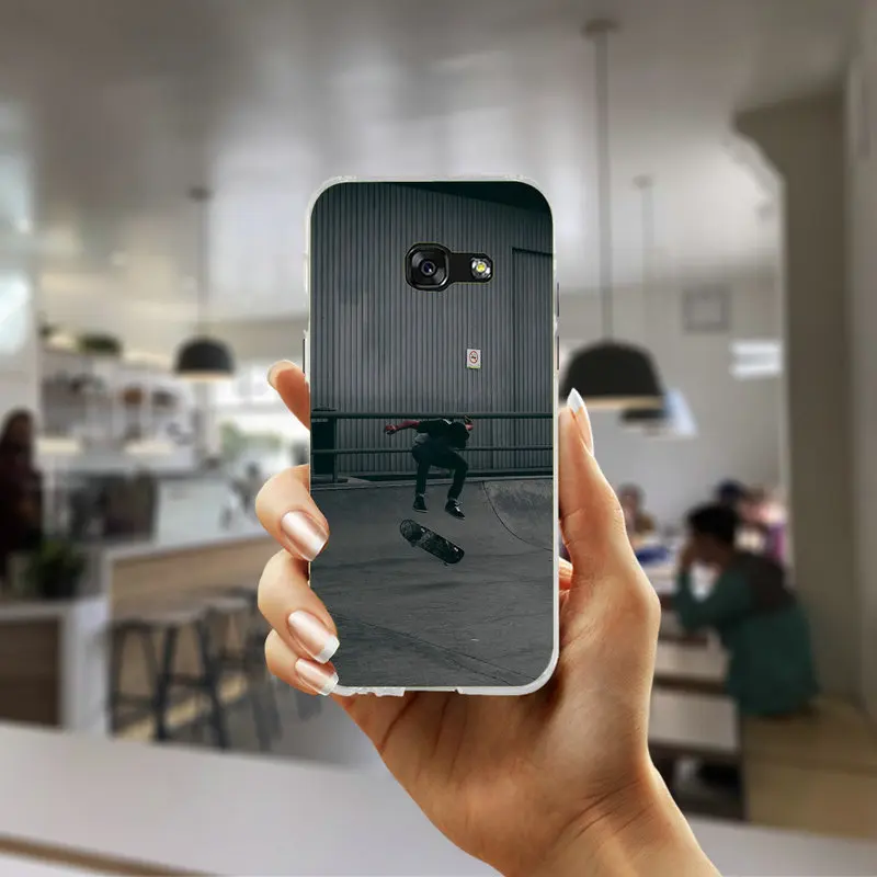 Мягкий чехол-накладка для мобильного телефона из ТПУ чехол для Samsung Galaxy J5 J7 J3 J2 J1 A7 A5 A3 чехол Модный скейтборд скейт Santa Cruz