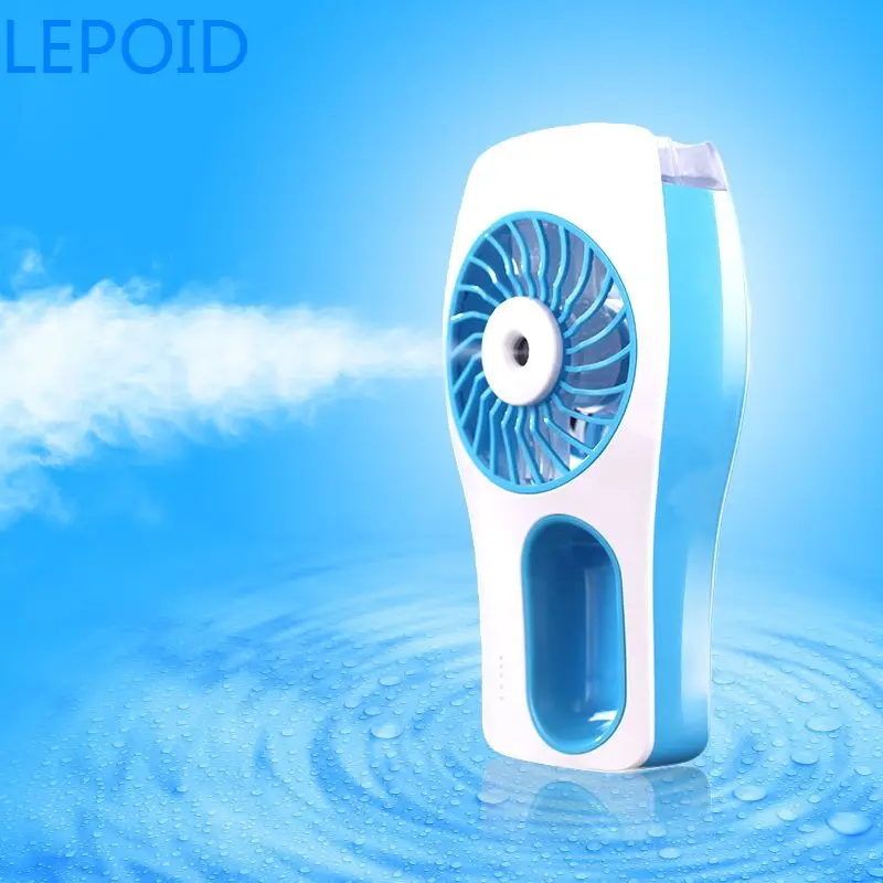 LEPOID ручной запотевающий вентилятор мини Персональный портативный охлаждающий вентилятор USB Перезаряжаемый ручной охладитель с распылителем для путешествий